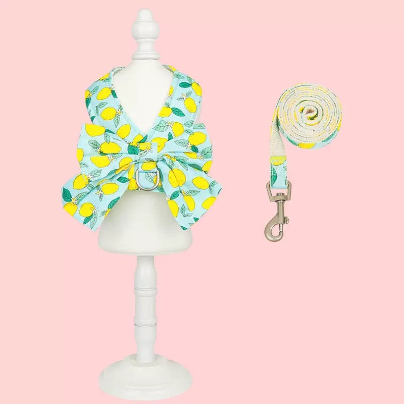 Summer Thin Chest-Back Leash: Breathable and Comfortable, Suitable for Small Dogs and Cats"