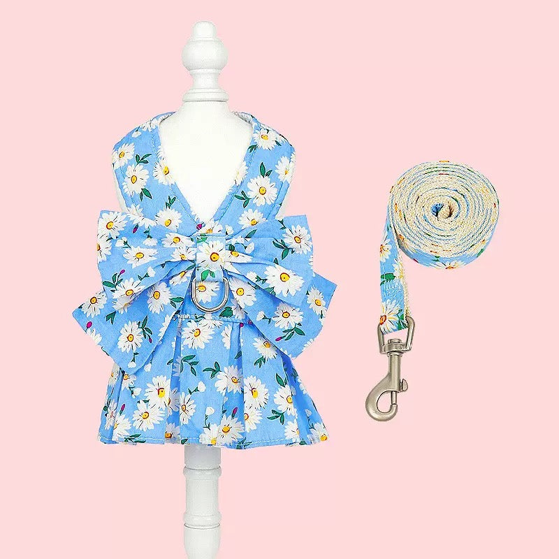 Summer Thin Chest-Back Leash: Breathable and Comfortable, Suitable for Small Dogs and Cats"