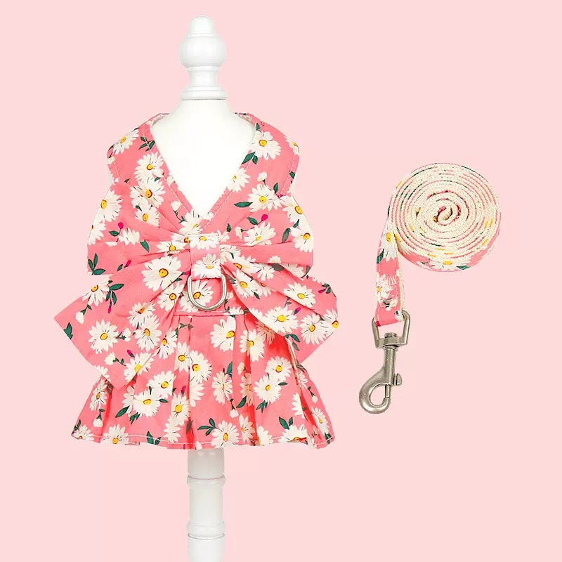 Summer Thin Chest-Back Leash: Breathable and Comfortable, Suitable for Small Dogs and Cats"