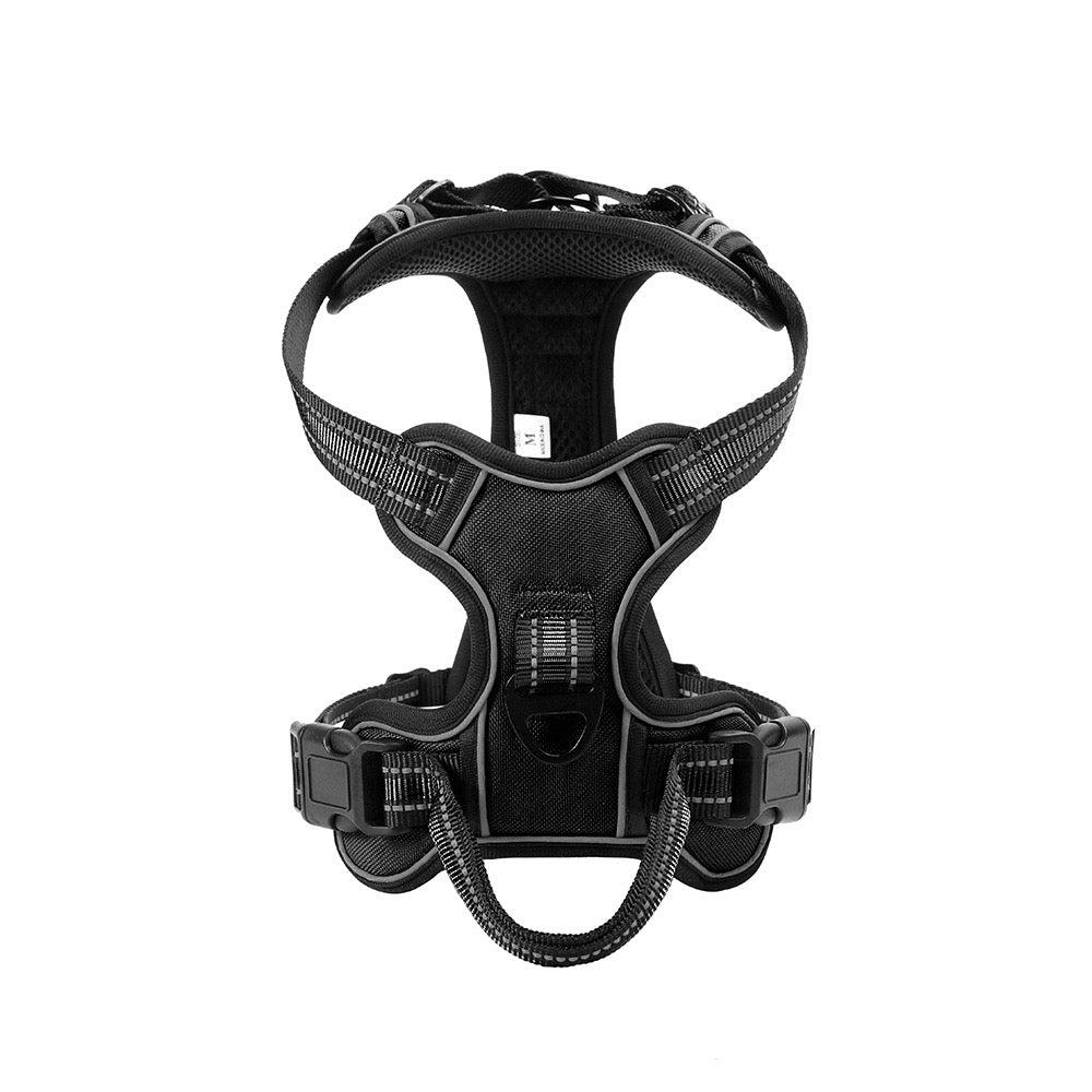 Adjustable Nylon Dog Harness Vest Reflective Soft Breathable No Pull Dog Harness